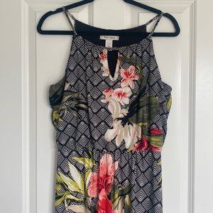 White House black market floral maxi dress